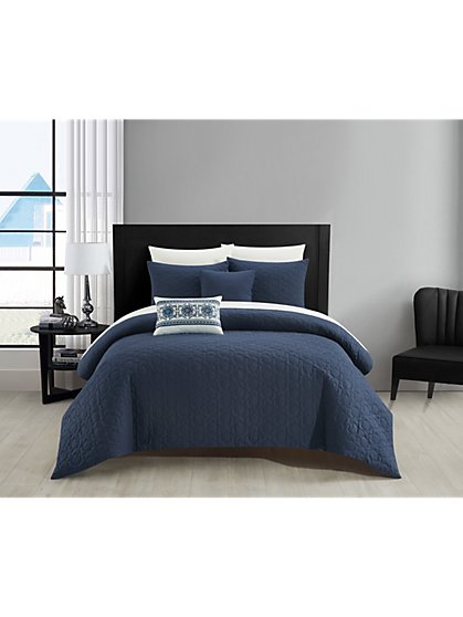 Davina King-Size 5-Piece Comforter Set - NY&C Home - New York & Company
