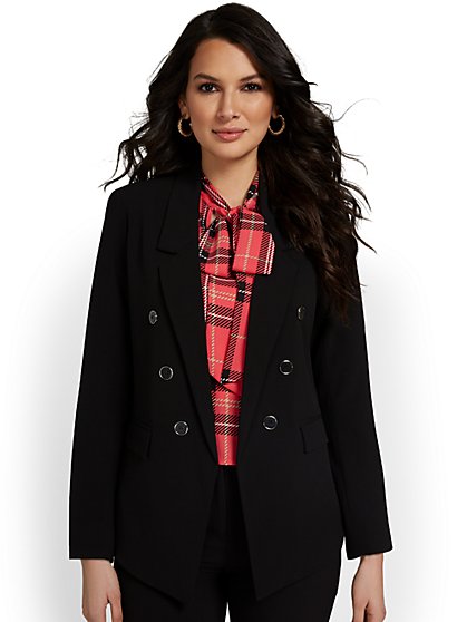 Double-Breasted Jacket - Essential Stretch - New York & Company