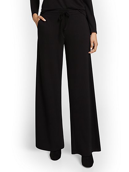 Dreamy French Terry Wide-Leg Pant - New York & Company