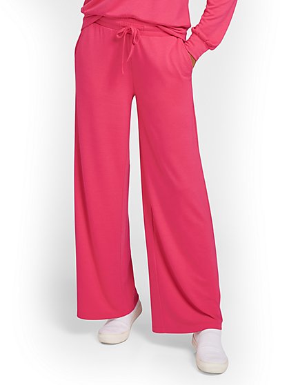 Dreamy French Terry Wide-Leg Pant - New York & Company