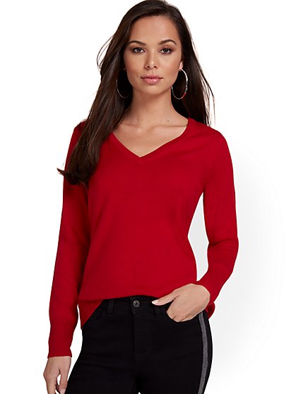 Essential V-Neck Sweater - New York & Company