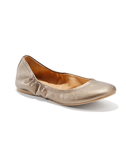 Faux-Leather Ballet Flats - New York & Company