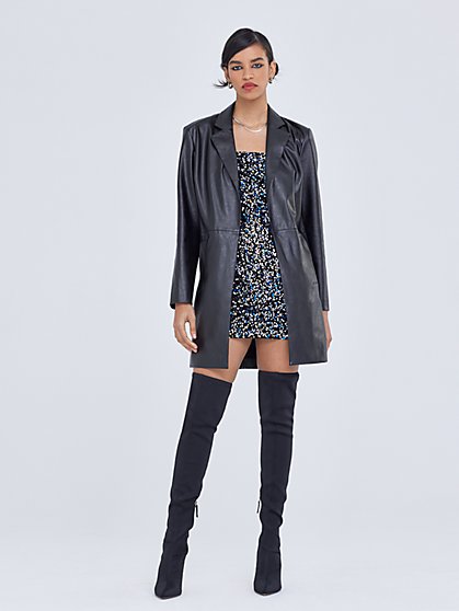 Faux-Leather Suit Jacket - Gabrielle Union Collection - New York & Company