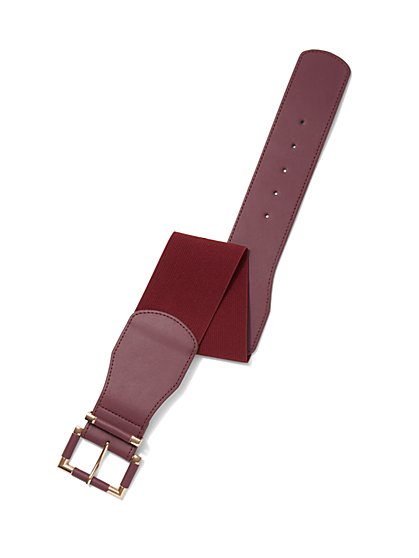 Faux-Suede Stretch Belt - New York & Company