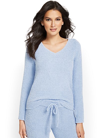 Fuzzy Pullover Sweatshirt - Ultra Cozy Collection - New York & Company