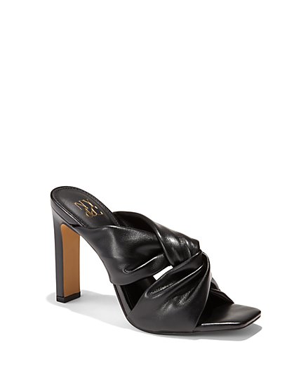 Gabby Knotted High-Heel Mule - New York & Company