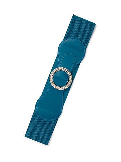 Gem-Encrusted O-Ring Belt - New York & Company