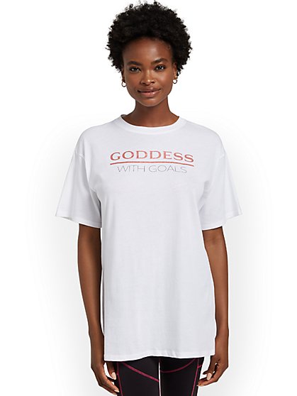 Goddess Oversized Graphic Tee - New York & Company