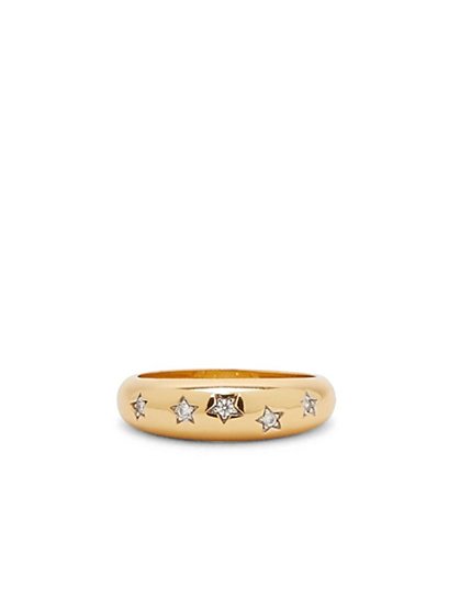 Gold-Plated CZ Stardust Ring - Petit Moments - New York & Company