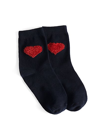 Graphic Heart Socks - New York & Company