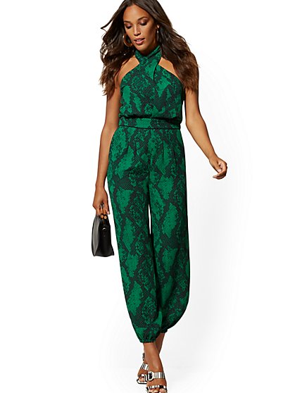 green dress jumpsuit