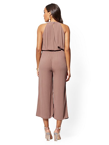 halter culotte jumpsuit