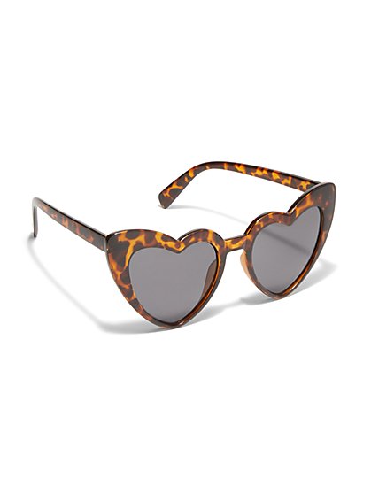 Heart-Shape Sunglasses - New York & Company
