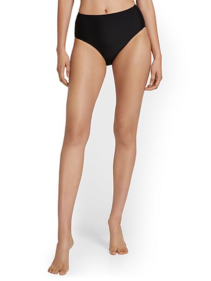 High-Waisted Bikini Bottom - NY&C Swimwear - New York & Company