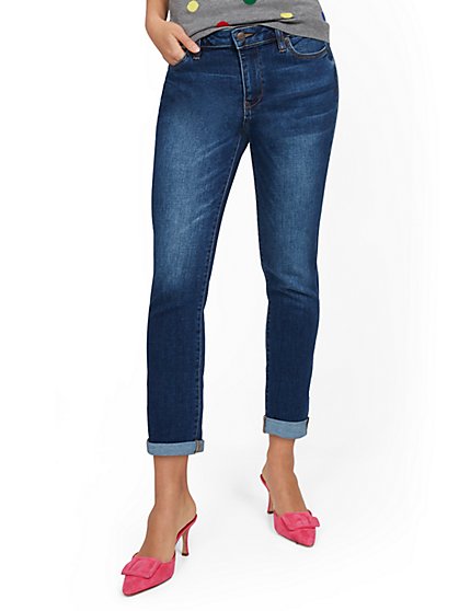 denim boyfriend capris