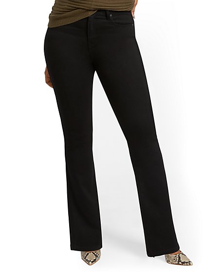women's black bootcut jeans
