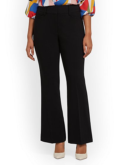 High-Waisted Curvy-Fit Bootcut Pant - Premium Stretch - New York & Company