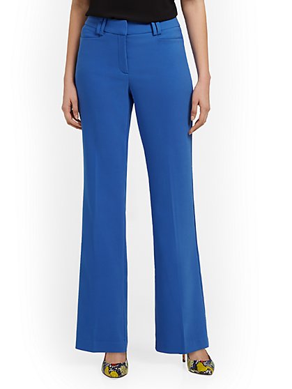 High-Waisted Curvy-Fit Wide-Leg Pant - Premium Stretch - New York & Company