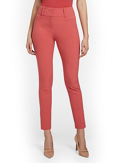 High-Waisted Modern Fit Ankle Pant - Essential Stretch - New York & Company