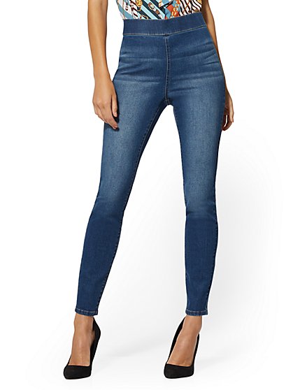 high waisted pull on pants