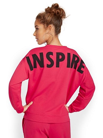 Inspire French Terry Pullover - New York & Company