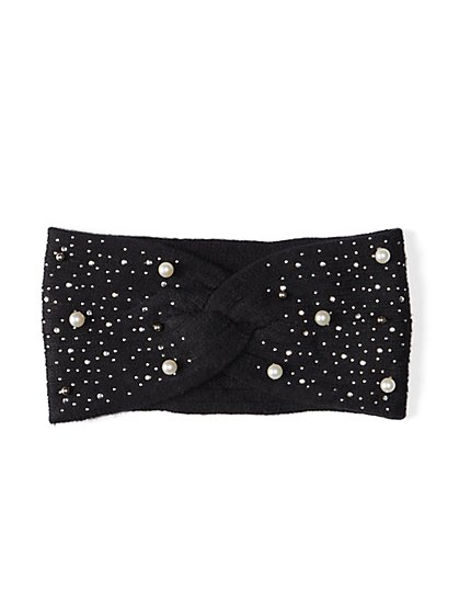 Jeweled Knit Headband - New York & Company