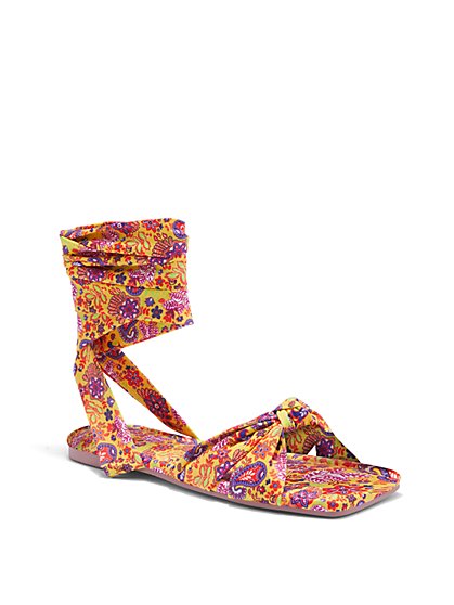 Kimora Lace-Up Sandal - Tie-Dye - New York & Company