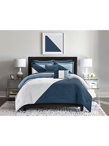 Kinsley King-Size 9-Piece Comforter & Sheet Set - NY&C Home - New York & Company