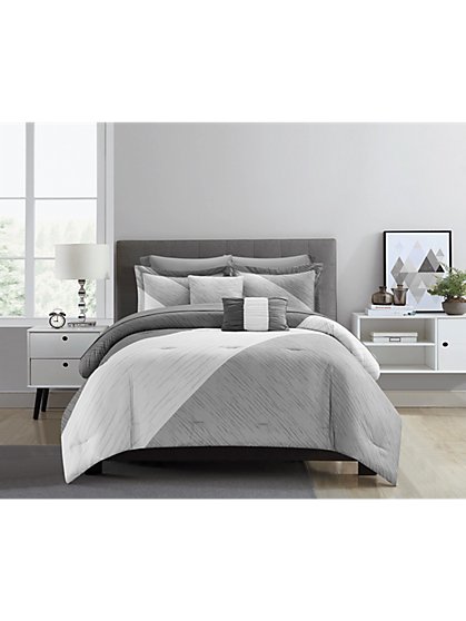 Kinsley Queen-Size 9-Piece Comforter & Sheet Set - NY&C Home - New York & Company