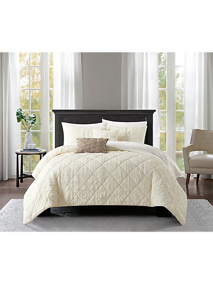 Leighton Queen-Size 5-Piece Comforter Set - NY&C Home - New York & Company
