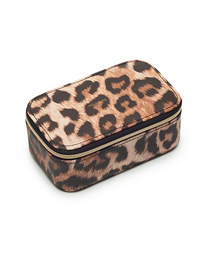 Leopard-Print Mini Jewelry Box - Estella Bartlett - New York & Company