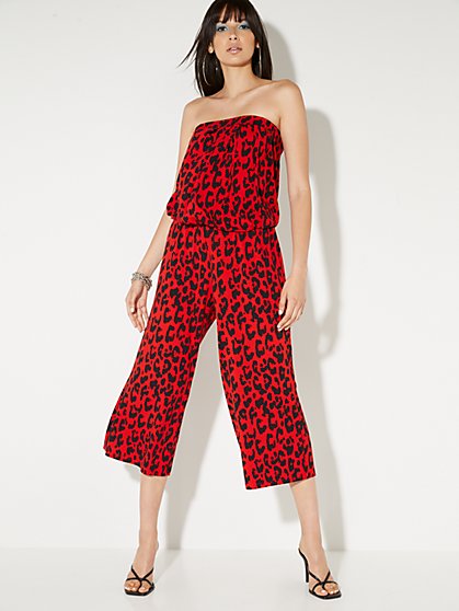 Leopard-Print Wide-Leg Capri Pant - NY&C Style System - New York & Company