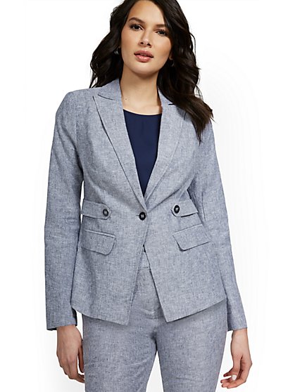 blue dress suit womens