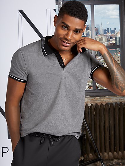 Men's Colorblock Short-Sleeve Polo Shirt - New York & Company