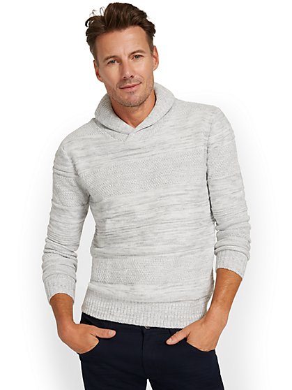 Men's Shawl-Collar Pullover Sweater - New York & Company