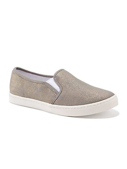 Metallic Slip-On Sneaker - New York & Company