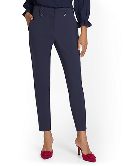Mid-Rise Ankle Pant - Premium Stretch - New York & Company