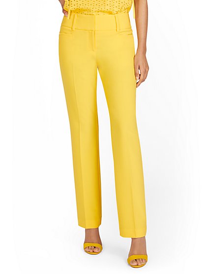 Yellow slacks women's Clearance