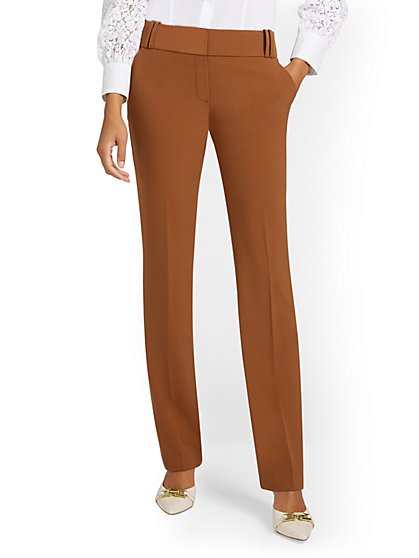 Modern Straight-Leg Pant - Essential Stretch - 7th Avenue - New York & Company