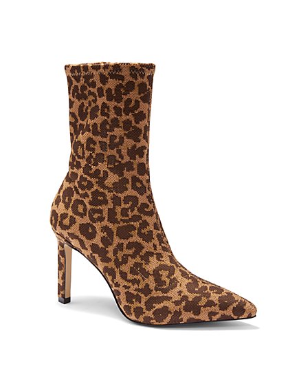 Naomi High-Heel Bootie - Leopard-Print - New York & Company