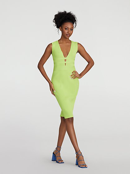 Natalie V-Neck Sweater Dress - Gabrielle Union Collection - New York & Company