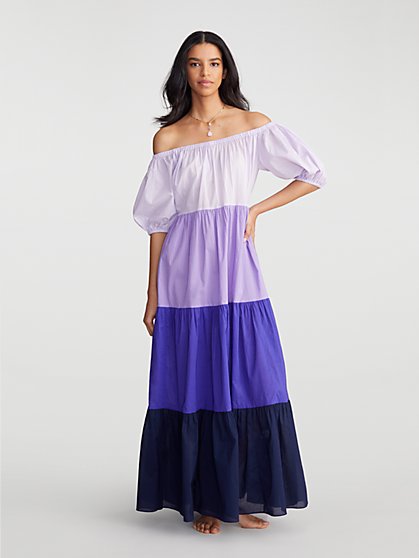 Natasha Tiered Colorblock Maxi Dress - Gabrielle Union Collection - New York & Company
