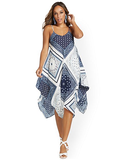 Handkerchief print dress Clearance