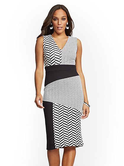 Petite sheath style dresses for women