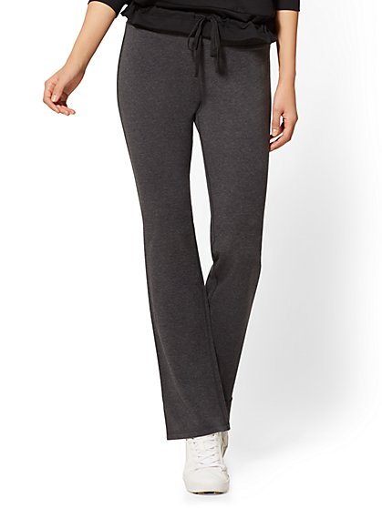 Petite Grey Bootcut Yoga Pant - New York & Company