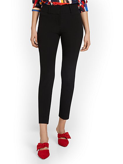 Petite High-Waisted Modern Fit Ankle Pant - Essential Stretch - New York & Company