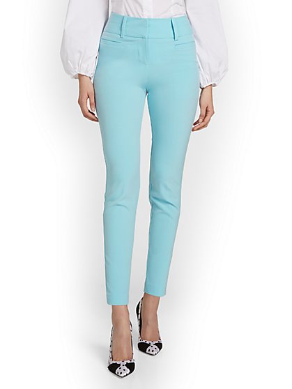 Petite High-Waisted Modern Fit Ankle Pant - Essential Stretch - New York & Company