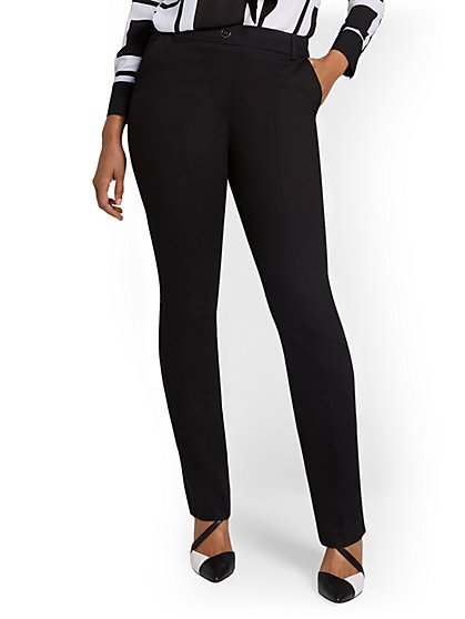 Petite High-Waisted Straight-Leg Pant - NY&Chic Collection - New York & Company