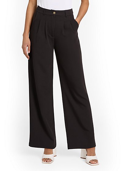 Pleated Wide-Leg Pant - Edit By Nine - New York & Company