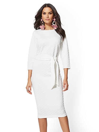 new york & company white dresses